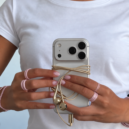 Chromé — Écouteurs filaires chromés USB-C